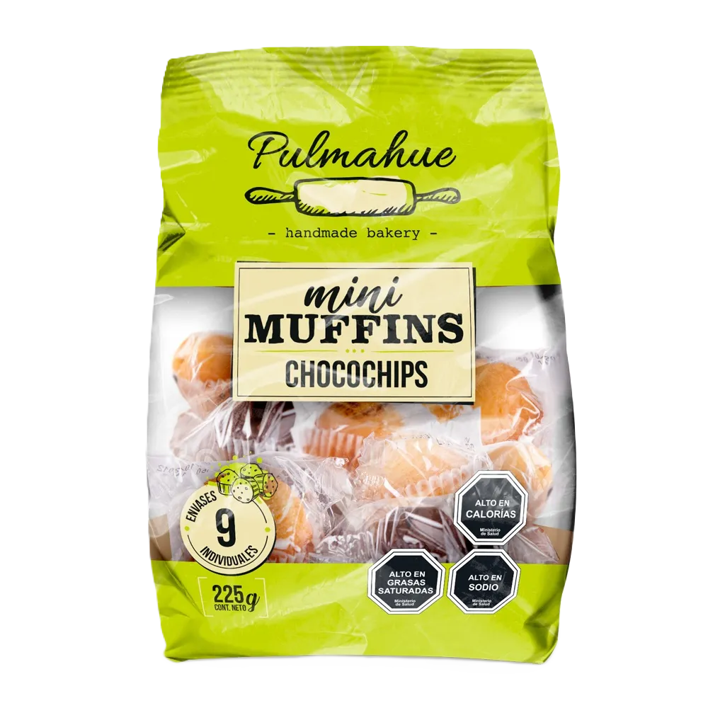 MINI MUFFINS SABOR CHIPS CHOCOLATE LA SELECTA 225 Grs.