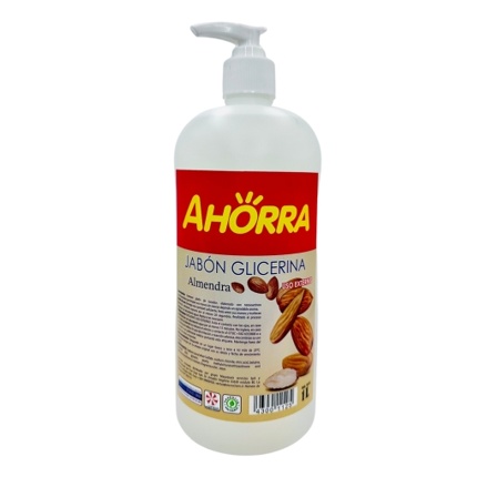 JABON GLICERINA ALMENDRA C/VALVULA AHORRA 1 Litro