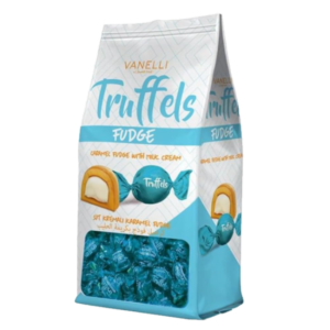 BOMBONES CARAMELO CON CREMA SABOR LECHE TRUTTELS 120 Grs. (CELESTE)