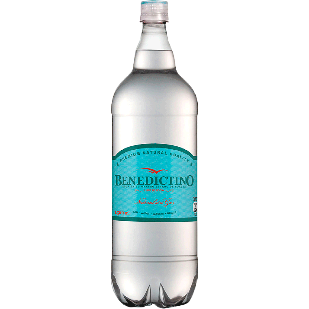 AGUA S/GAS BENEDICTINO PET 1,5 Lts.
