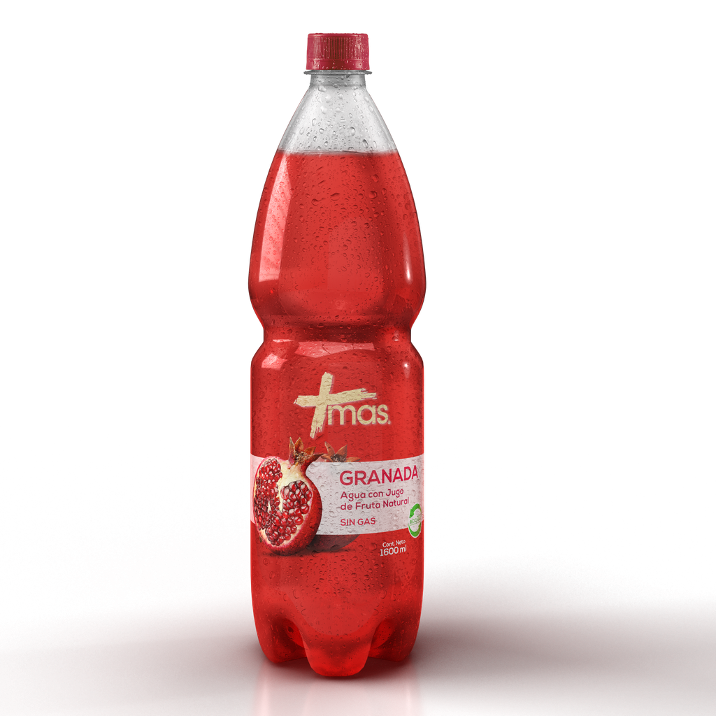 AGUA MAS GRANADA CACHANTUN PET 1,6 Lts.