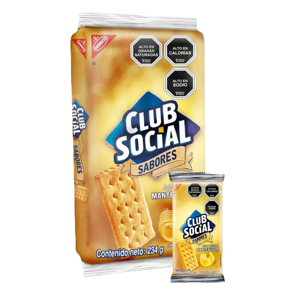 GALLETA MANTEQUILLA CLUB SOCIAL 216 Grs.