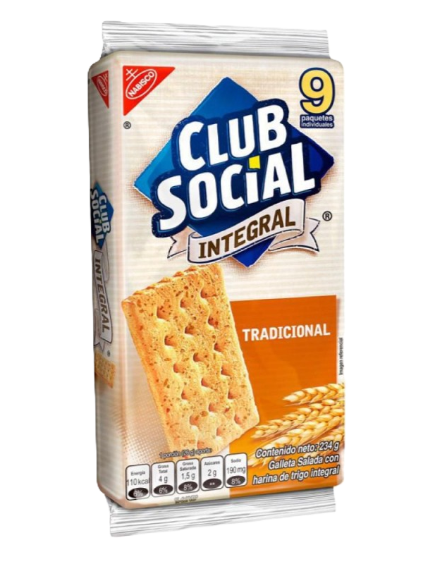 GALLETA INTEGRAL CLUB SOCIAL 216 Grs.