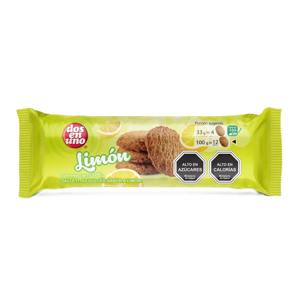 GALLETA LIMÓN DOS EN UNO 105 Grs.
