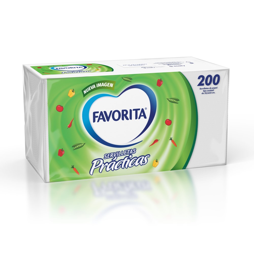 SERVILLETA PAPEL FAVORITA 200 Unidades