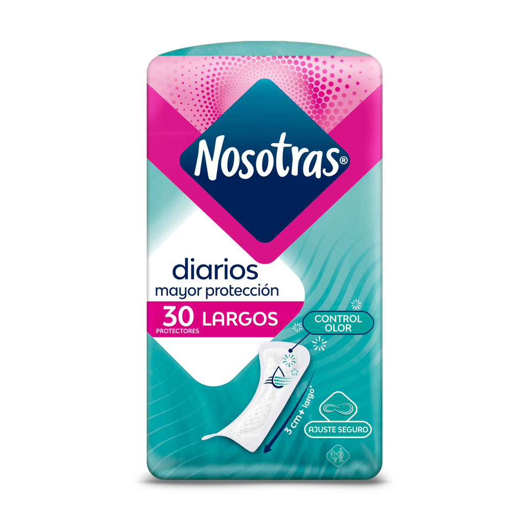 PROTECTOR DIARIO LARGO NOSOTRAS 30 Unidades