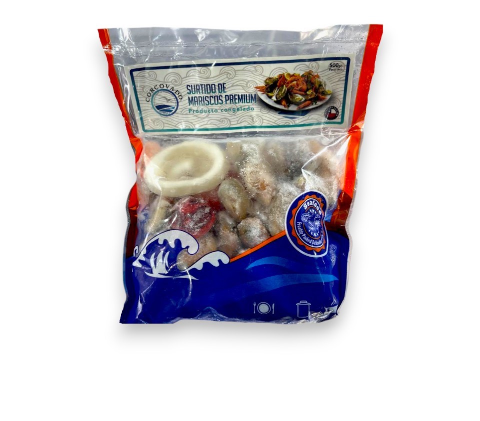 SURTIDO MARISCOS CONGELADO CORCOVADO 500 Grs.