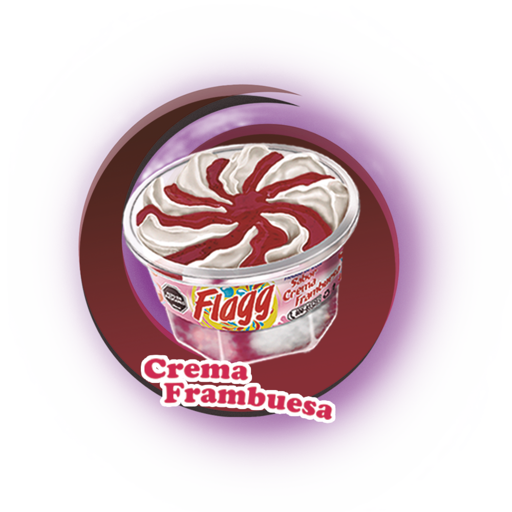 MINI POSTRE FLAGG CREMA/FRAMBUESA TRENDY 170 CC