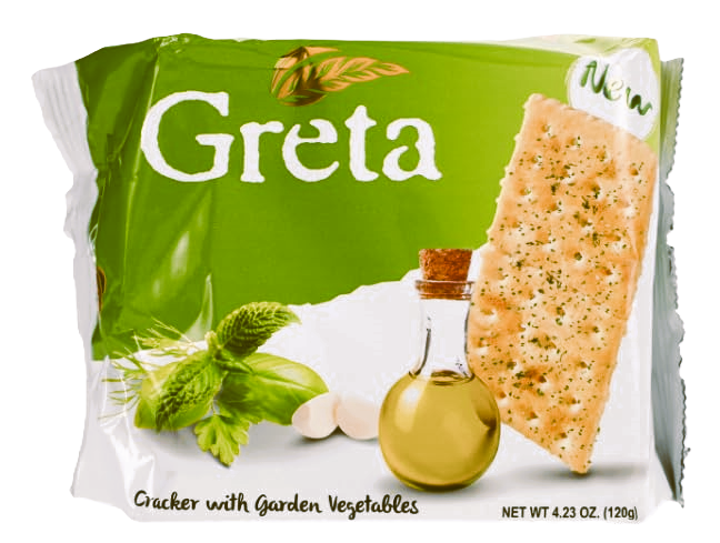 GALLETA HIERBAS VERDES Y AJO GRETA 4x30 Grs.