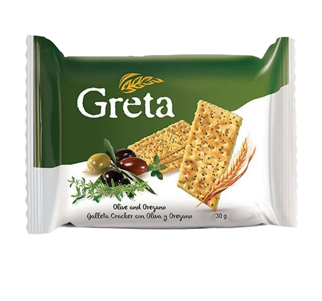 GALLETA OLIVA Y OREGANO GRETA 4x30 Grs.