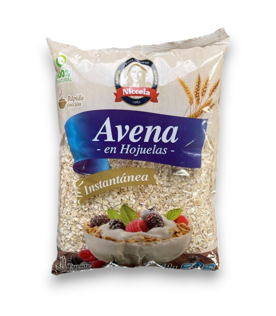 HOJUELA DE AVENA INSTANTANEA NICCOLA 750 Grs.