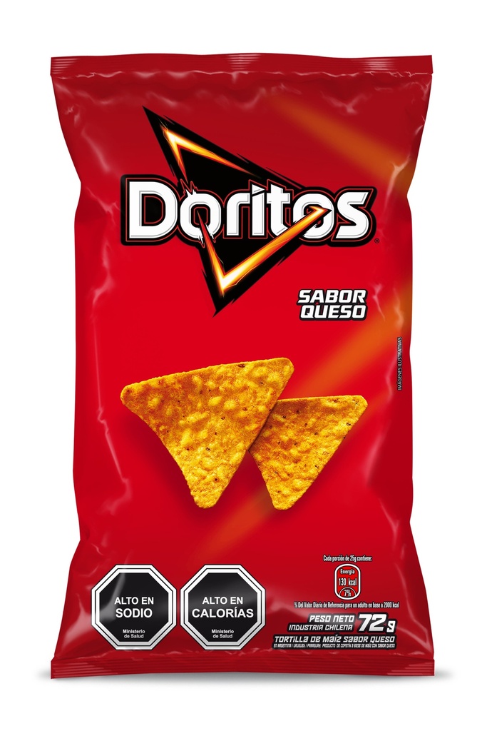 DORITOS SABOR QUESO EVERCRIP 72 Grs.