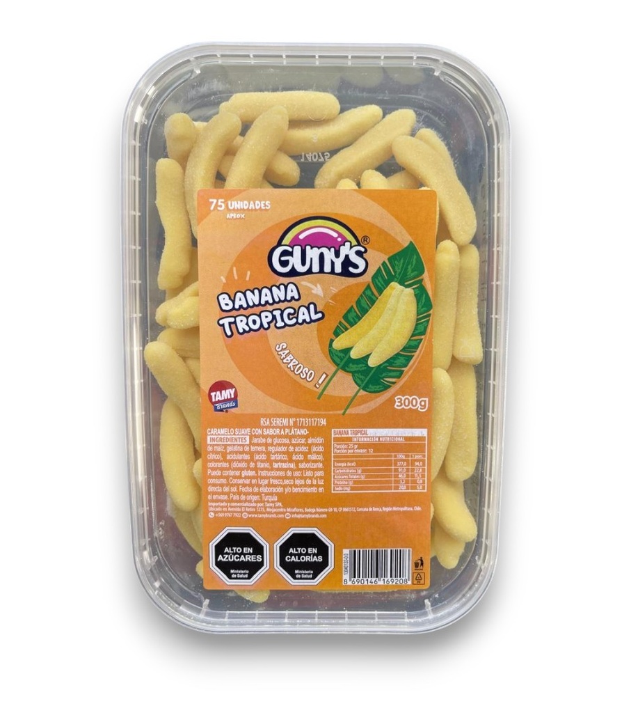 GOMITAS BANANA GUNYS 300 Grs.