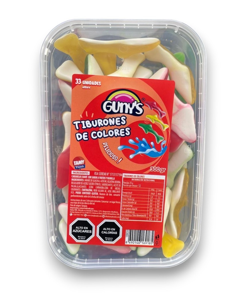 GOMITAS TIBURON BRILLO GUNYS 300 Grs.