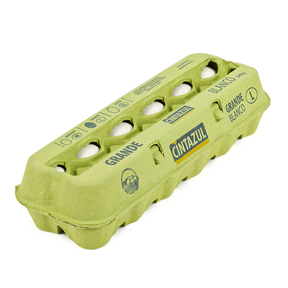 HUEVO GRANDE BLANCO CINTAZUL 12 Unidades