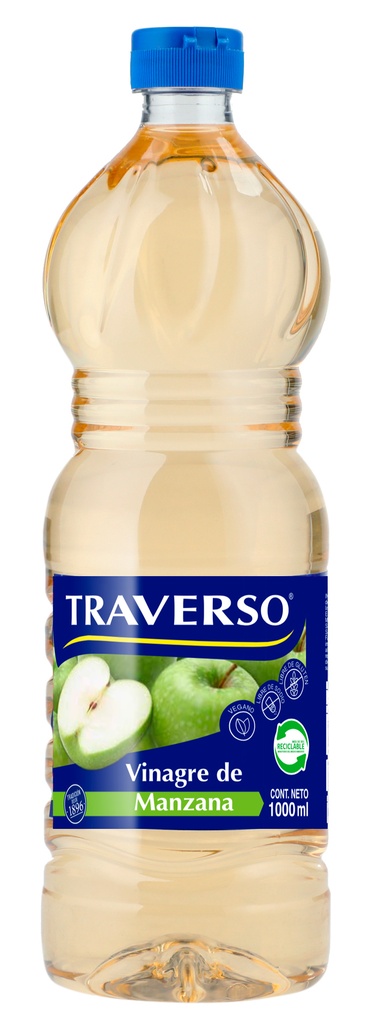 VINAGRE MANZANA PET TRAVERSO 1 Litro