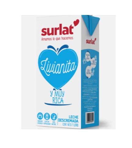 LECHE DESCREMADA SLIM SURLAT 1 Litro