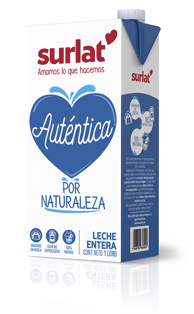 LECHE ENTERA SLIM SURLAT 1 Litro