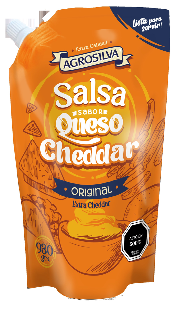 SALSA QUESO CHEDDAR DP AGROSILVA 930 Grs.
