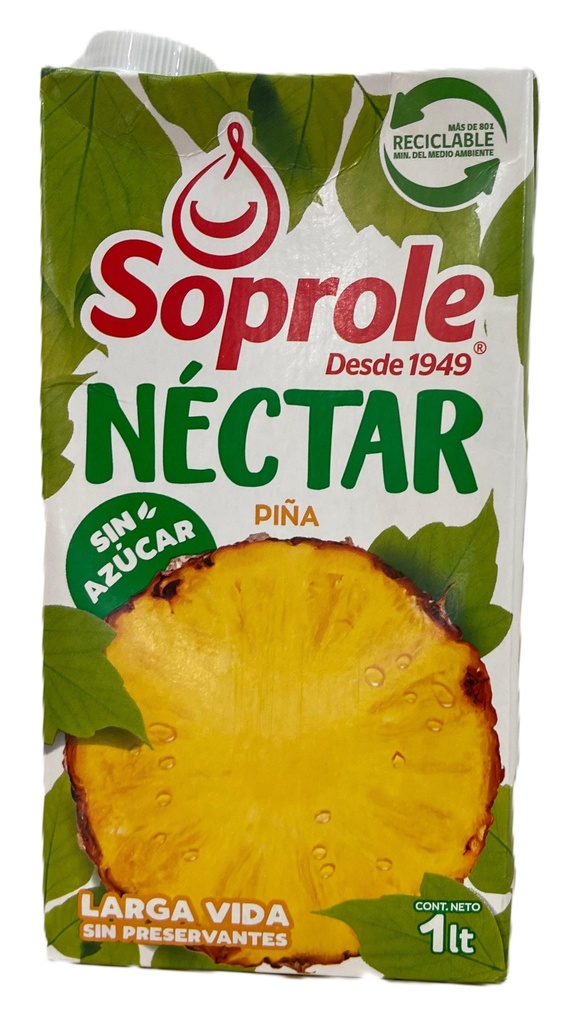 JUGO NÉCTAR PIÑA SOPROLE 1 Litro