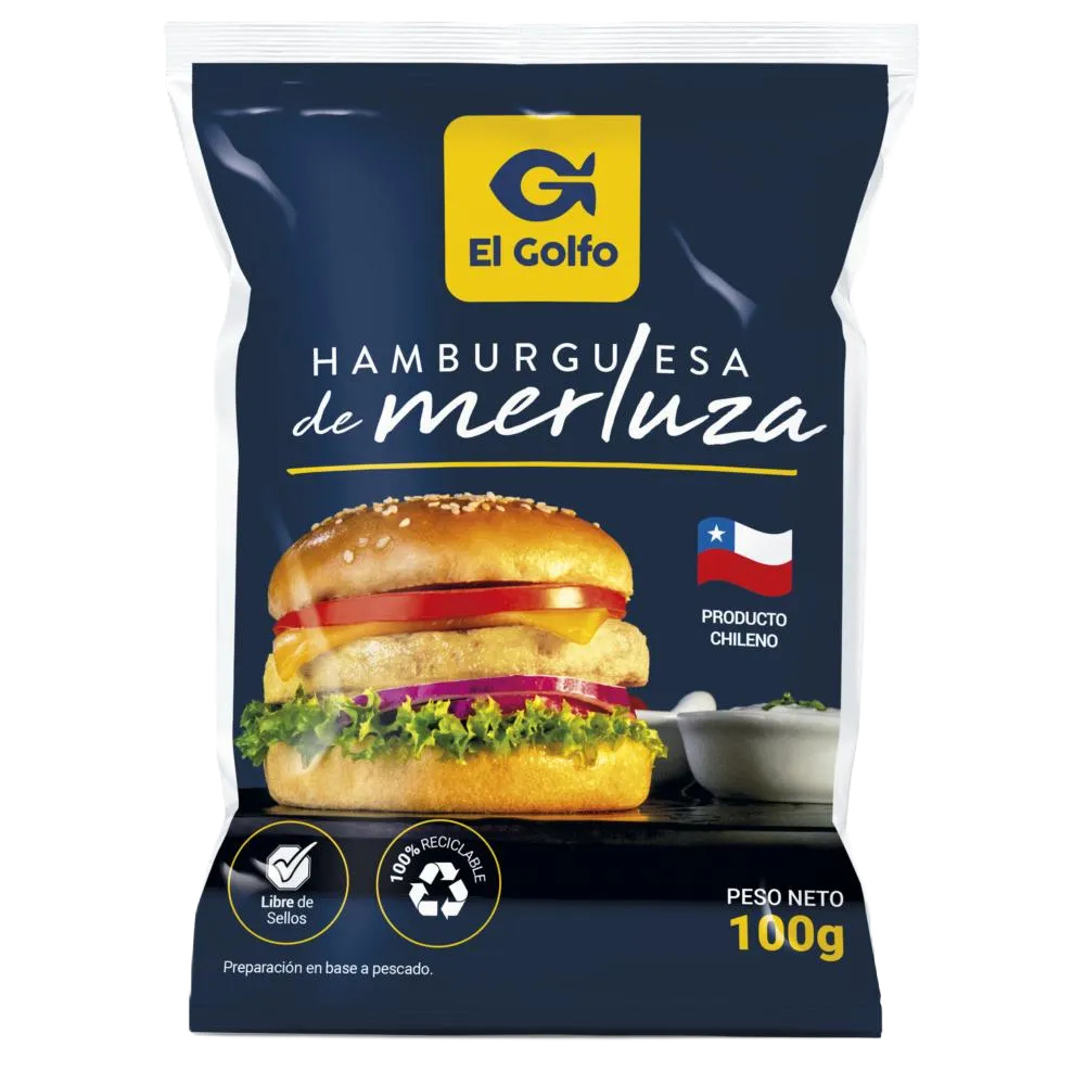 HAMBURGUESA DE MERLUZA EL GOLFO 100 Grs.