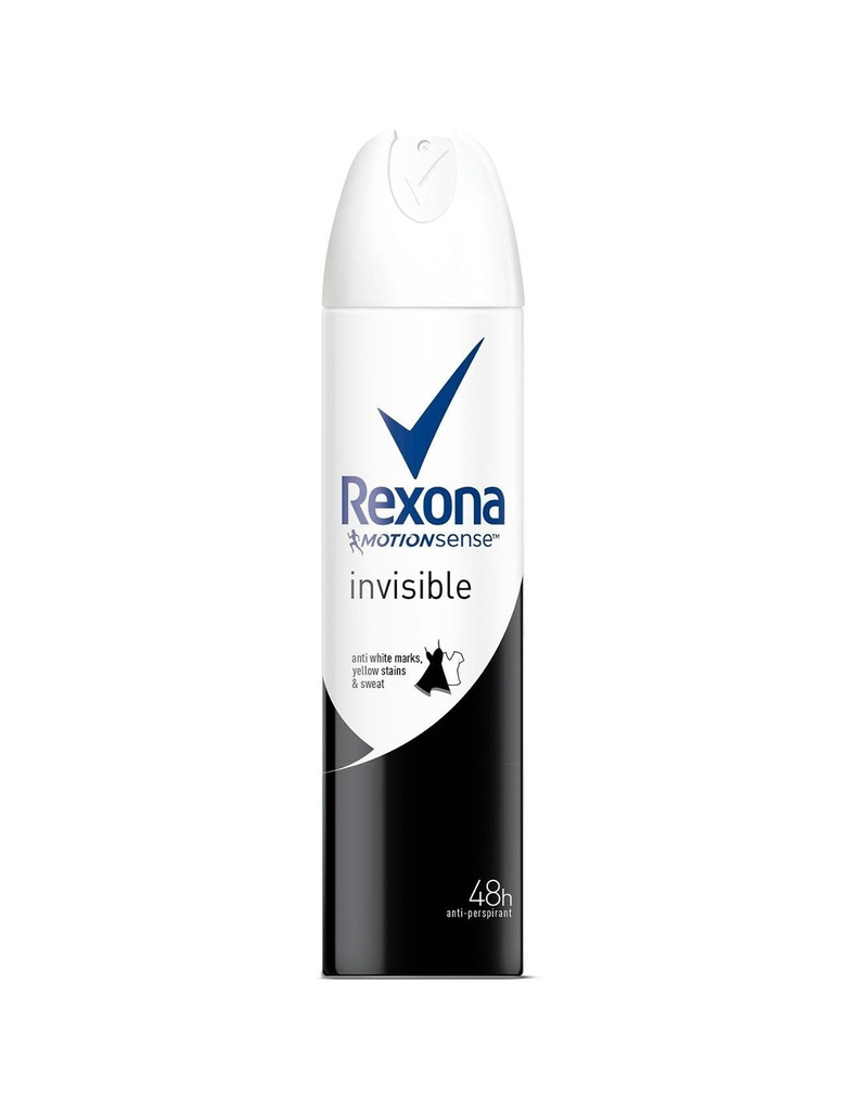 DESODORANTE SPRAY 150 ML INVISIBLE MUJER REXONA 89 Grs.