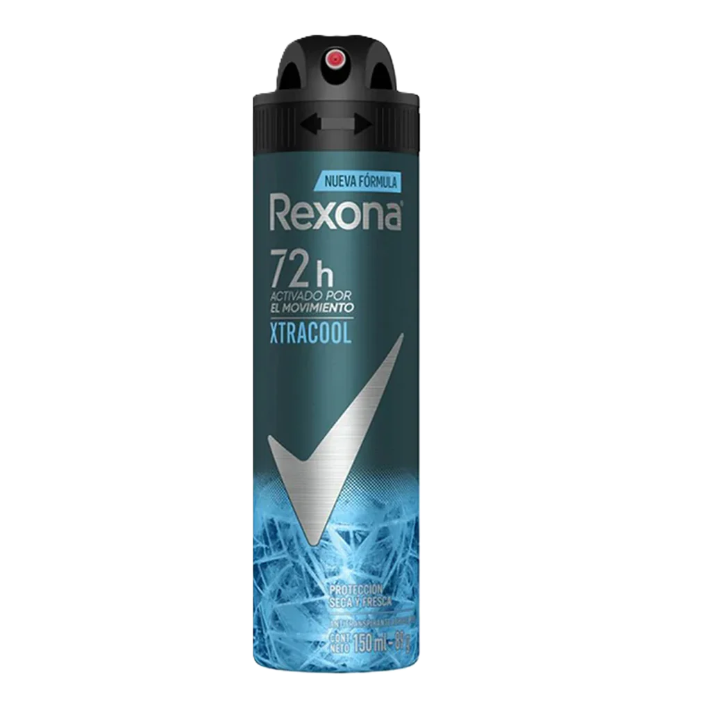 DESODORANTE SPRAY 150 ML XTRA COOL HOMBRE REXONA 87 Grs.