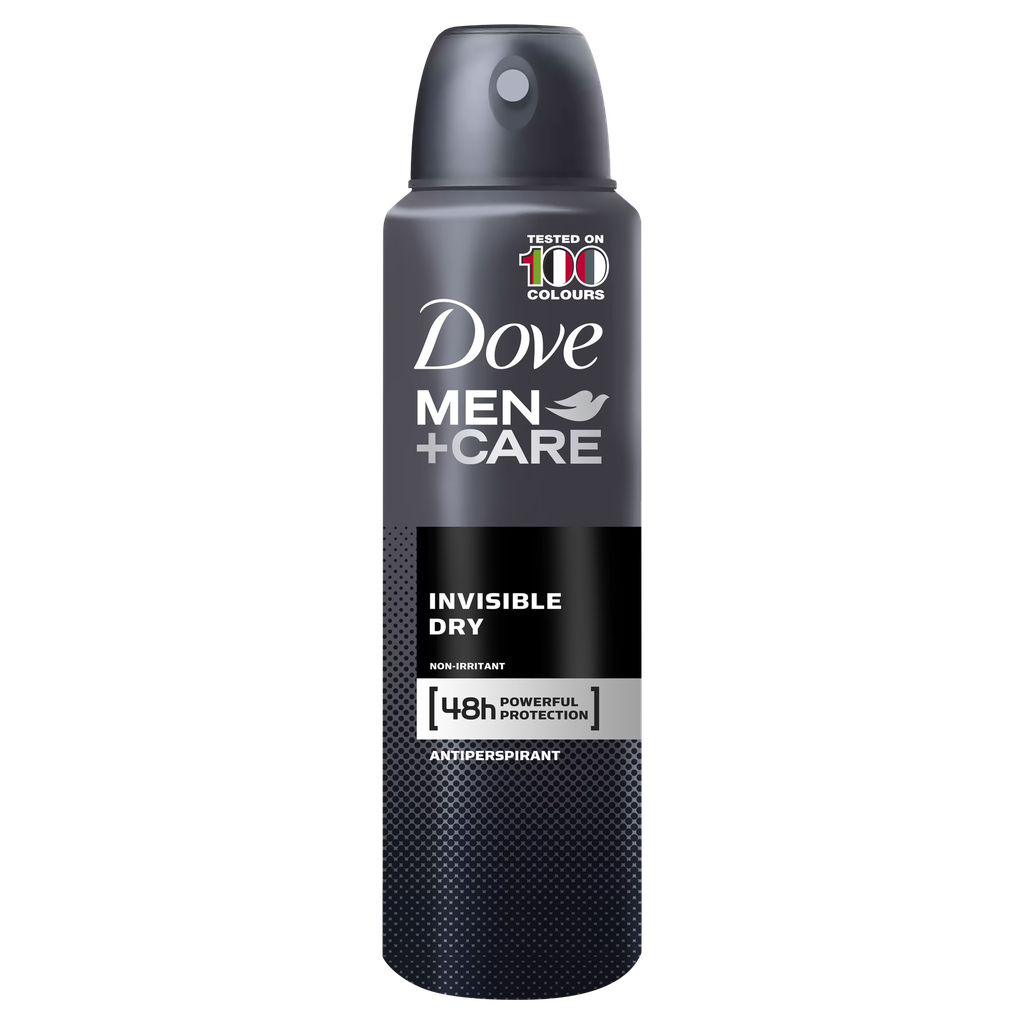 DESODORANTE SPRAY MEN+CARE INVISIBLE DRY DOVE 150 ML