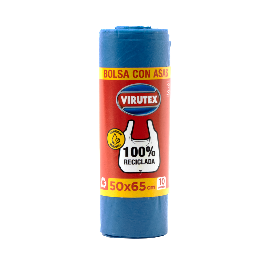 BOLSA PARA BASURA CON ASAS 50x65 VIRUTEX