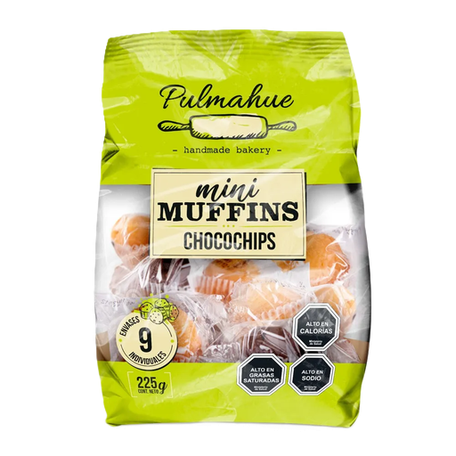 MINI MUFFINS SABOR CHIPS CHOCOLATE LA SELECTA 225 Grs.