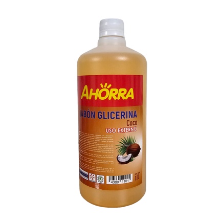 JABON GLICERINA COCO AHORRA 1 Litro