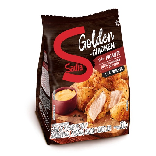 CHICKEN GOLDEN REBOZADO PICANTE SADIA 300 Grs.