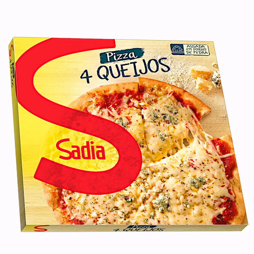 PIZZA CONGELADA 4 QUESOS SADIA 460 Grs.