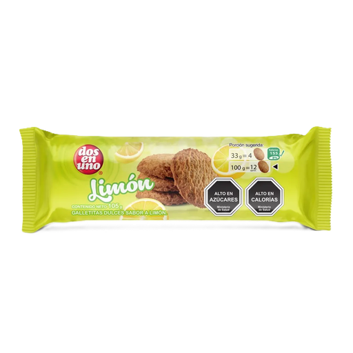 GALLETA LIMÓN DOS EN UNO 105 Grs.