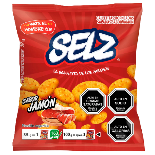 GALLETA MINI SABOR JAMON SELZ 35 Grs.