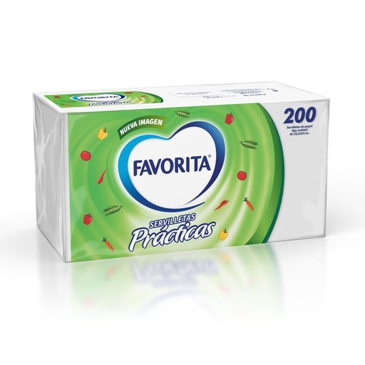 SERVILLETA PAPEL FAVORITA 200 Unidades