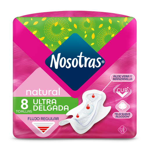 TOALLA HIGIENICA ULTRA DELGADA SUAVE NOSOTRAS 8 Unidades