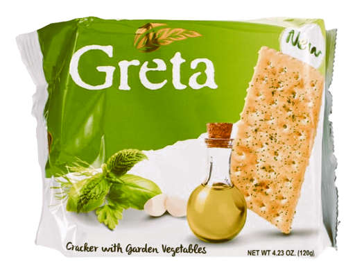GALLETA HIERBAS VERDES Y AJO GRETA 4x30 Grs.