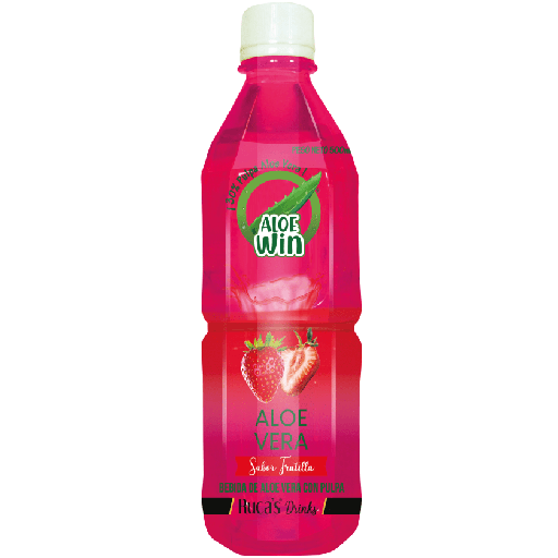 BEBIDA ALOE VERA SABOR FRUTILLA ALOE WIN 500 ML 