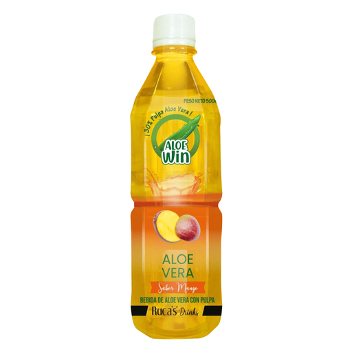 BEBIDA ALOE VERA SABOR MANGO ALOE WIN 500 ML