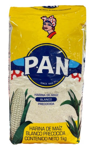 HARINA DE MAIZ BLANCA PAN 1 Kilo