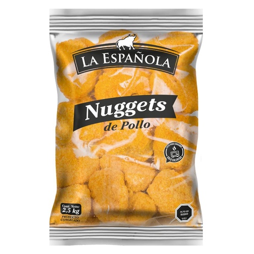 NUGGETS DE POLLO LA ESPAÑOLA BOLSA 2,5 Kgs.