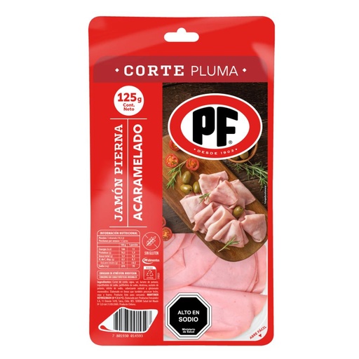 JAMON PIERNA ACARAMELADO PF 125 Grs.