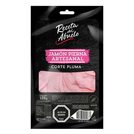 JAMON PIERNA ARTESANAL RECETA DEL ABUELO 125 Grs.
