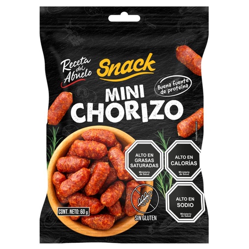 MINI CHORIZO SNACK RECETA DEL ABUELO 60 Grs.