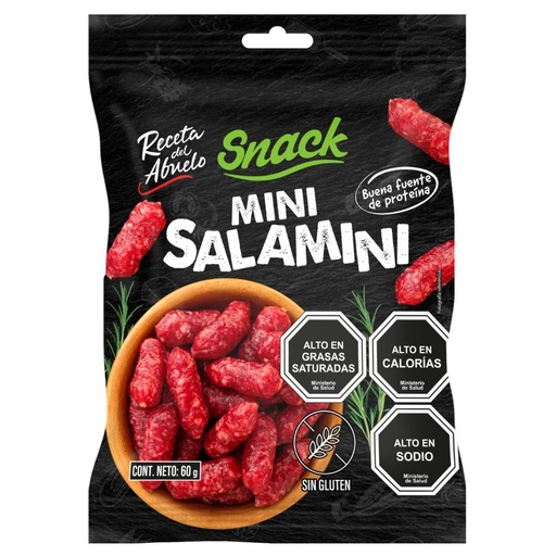 MINI SALAMINI SNACK RECETA DEL ABUELO 60 Grs.