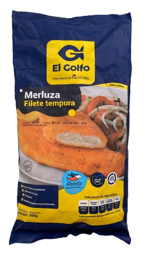 MERLUZA FILETE TEMPURA CONGELADO EL GOLFO 500 Grs.
