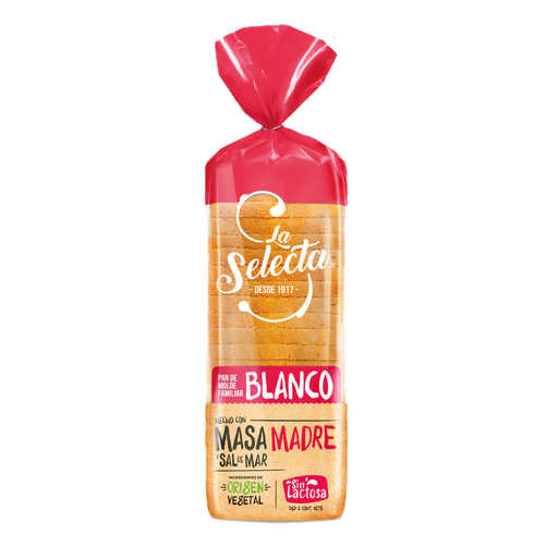 PAN MOLDE BLANCO FAMILIAR LA SELECTA 580 Grs.