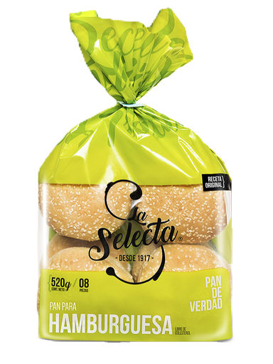 PAN HAMBURGUESA LA SELECTA 520 Grs.